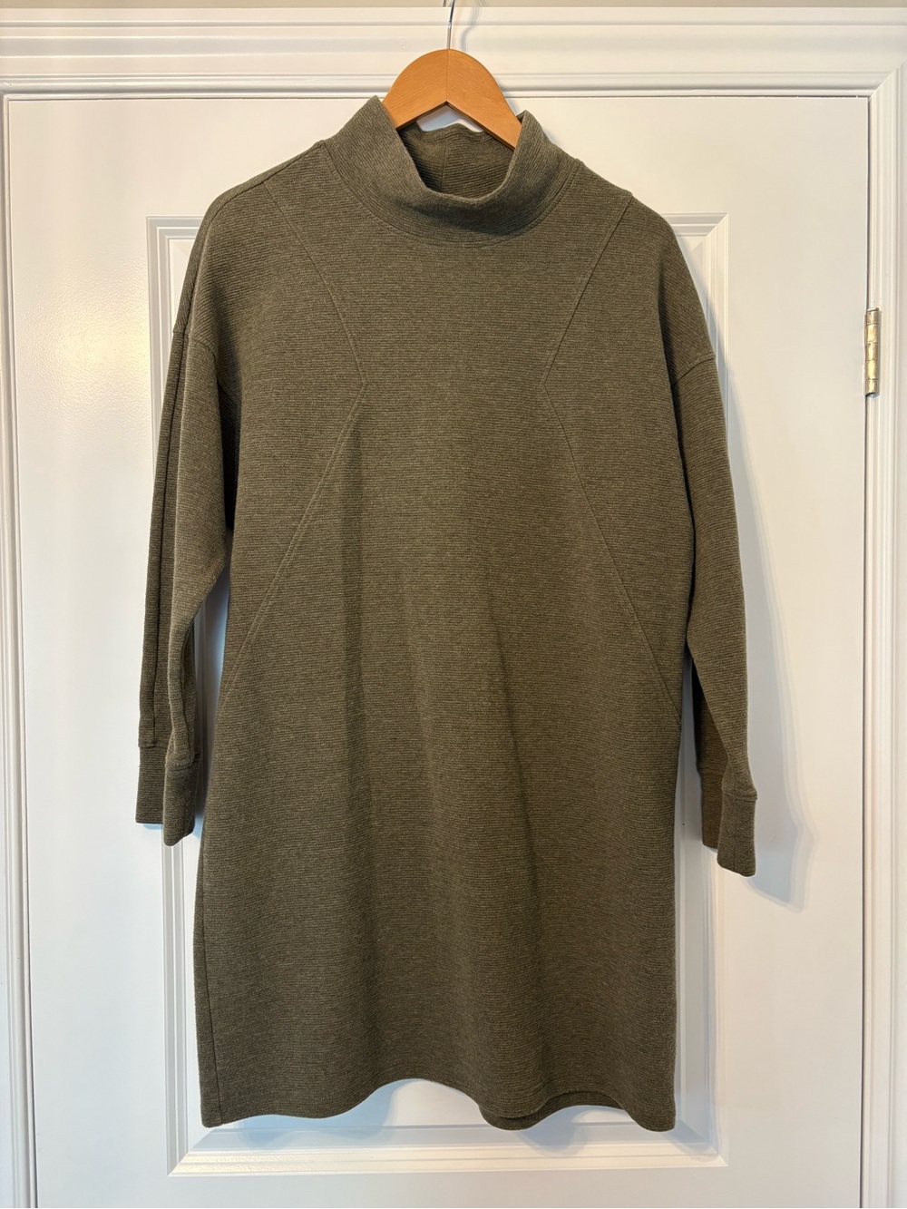 Women’s Olive Green Turtle Neck Dress